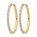 14k Diamond Fascination Dia. Dust/Accent Hoop Earrings