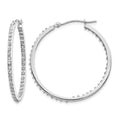 14k WG Diamond Fascination Dia. Dust/Accent Hoop Earrings