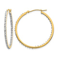 14k Diamond Fascination Dia. Dust/Accent Hoop Earrings