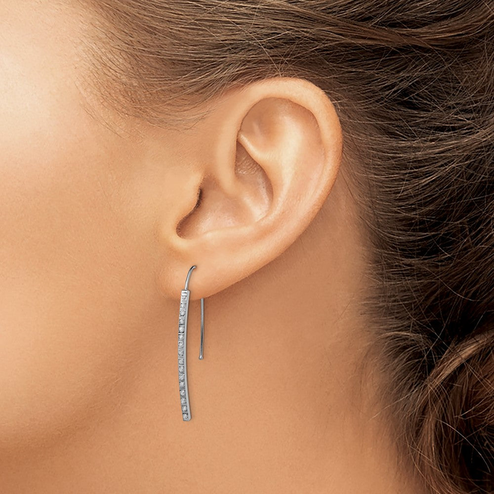 14k WG Diamond Fascination Diamond Dust/Accent Earrings