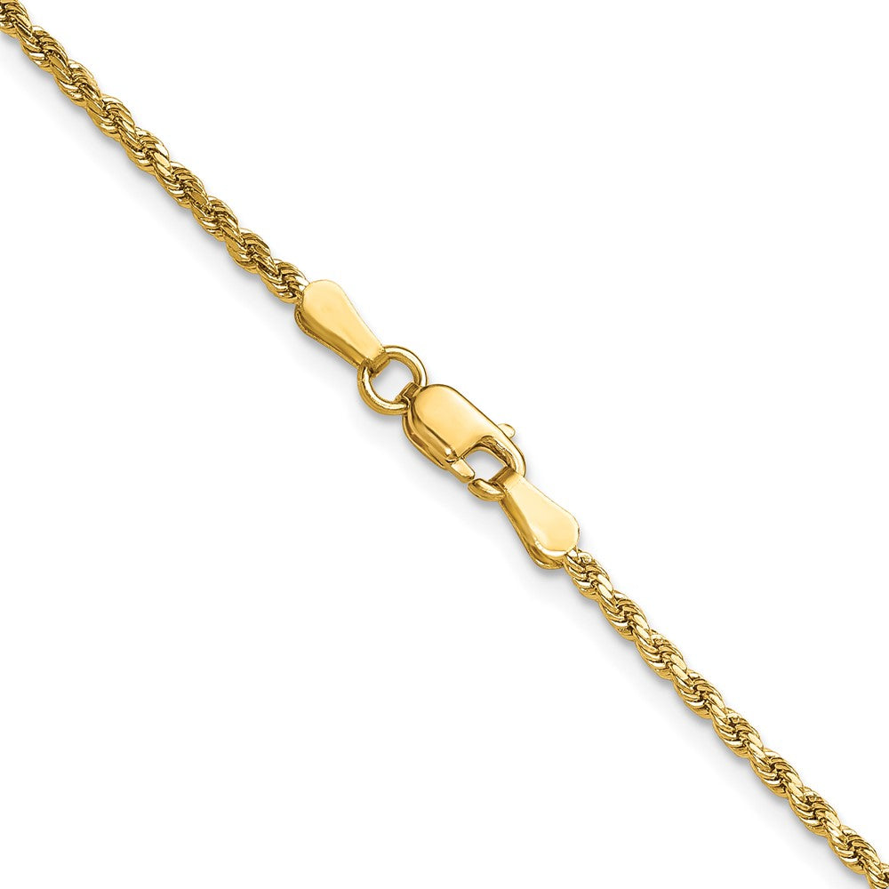 14k 2.0mm Semi-solid D/C Rope Chain