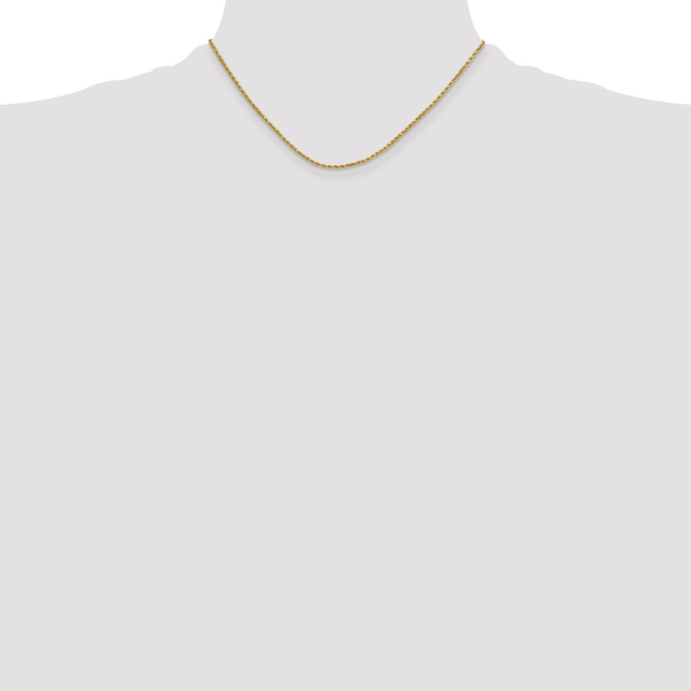 14k 2.0mm Semi-solid D/C Rope Chain