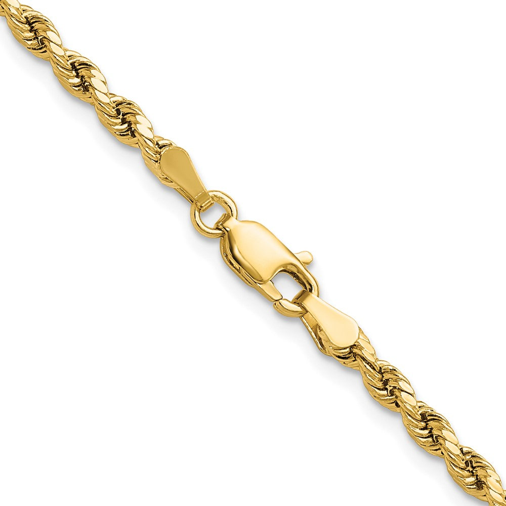 14k 3.0mm Semi-solid D/C Rope Chain