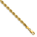 14k 4.0mm Semi-solid D/C Rope Chain