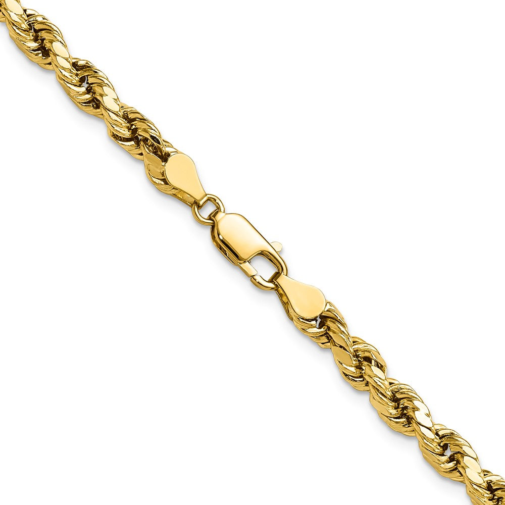 14k 4.9mm Semi-solid D/C Rope Chain