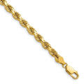 14k 4.9mm Semi-solid D/C Rope Chain