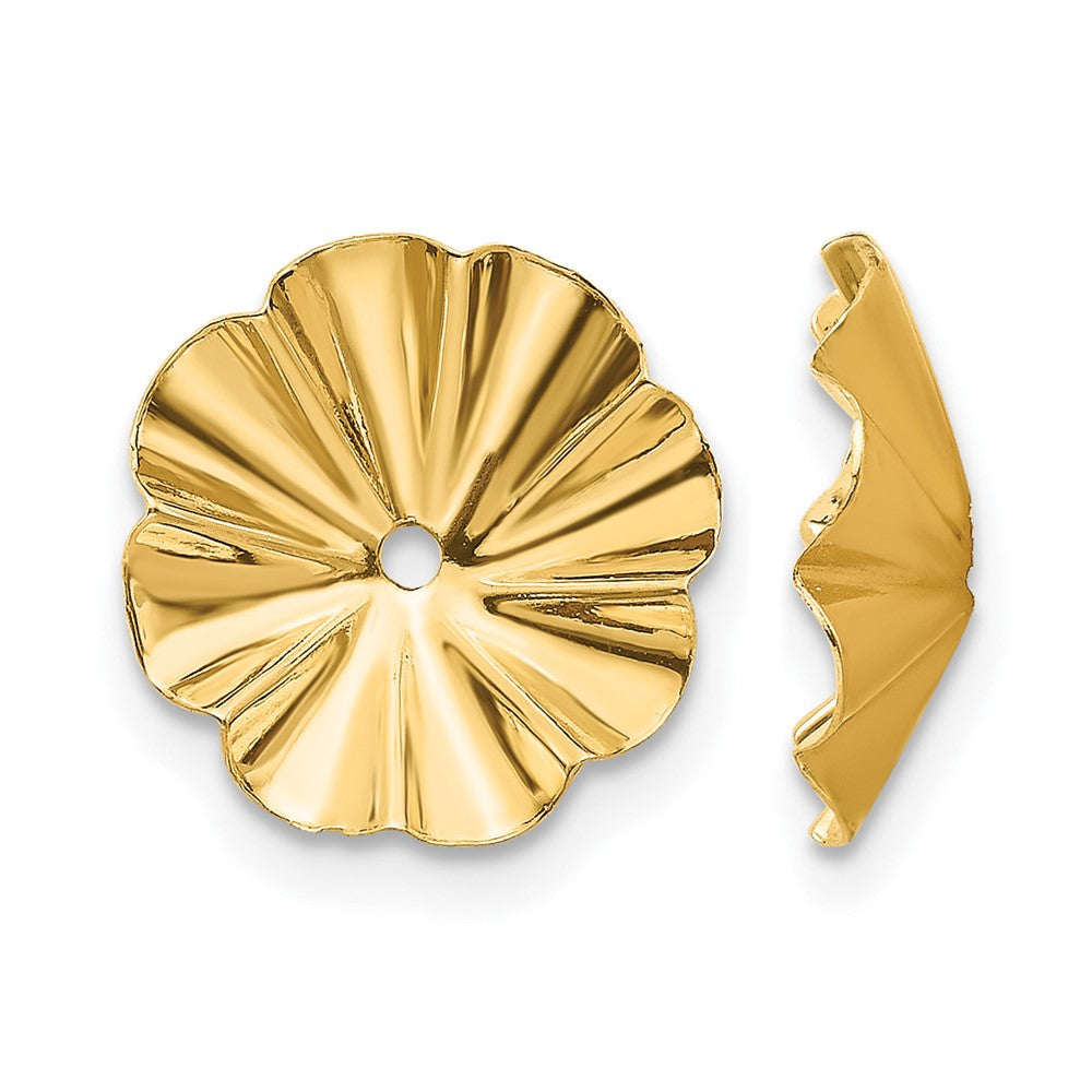 14k Polished Fancy Earring Jackets
