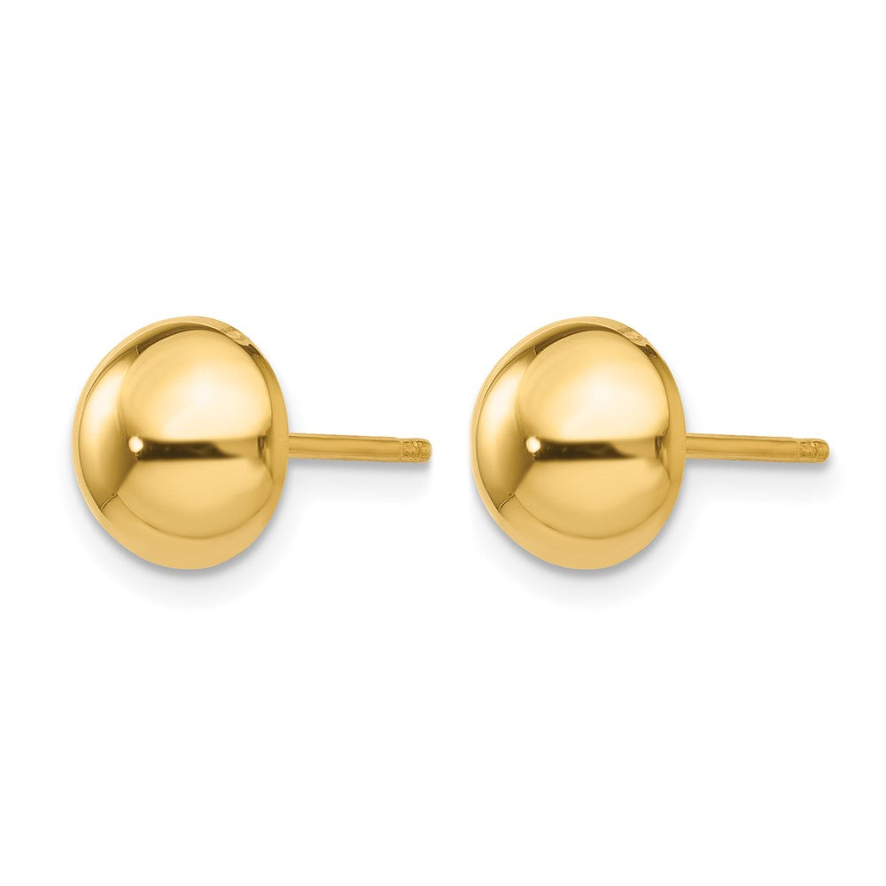 14k Polished 8mm Half Ball Post Earrings