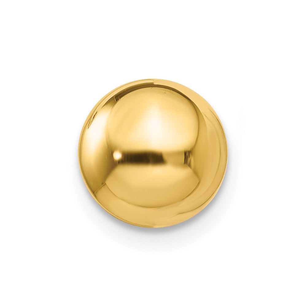 Single 14k Polished 8mm Half Ball Post Earring