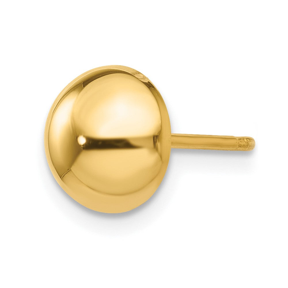 Single 14k Polished 8mm Half Ball Post Earring