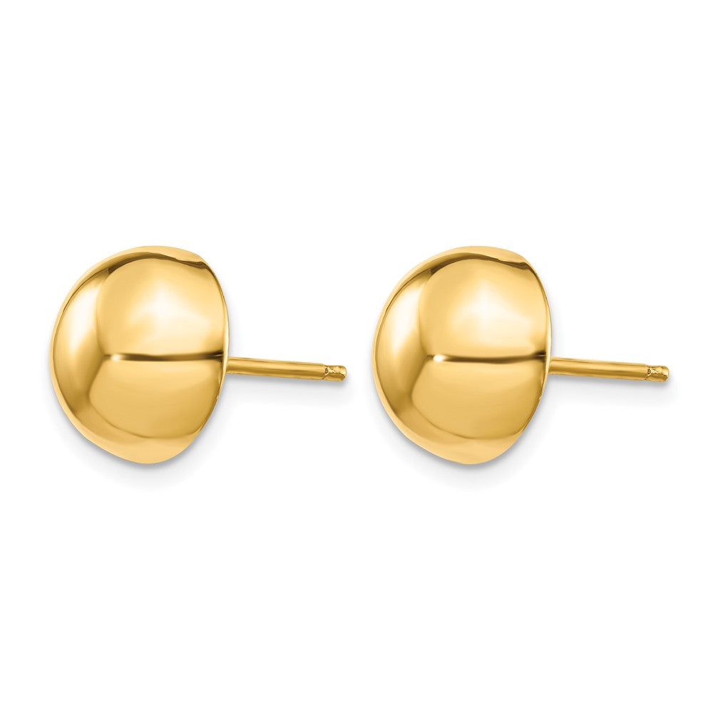 14k Polished 10mm Half Ball Post Earrings