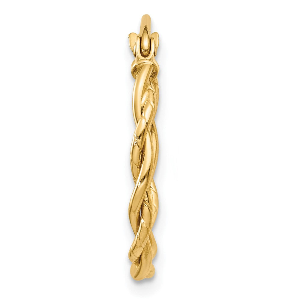 Single 14k Polished 2.25mm Twisted Hoop Earring
