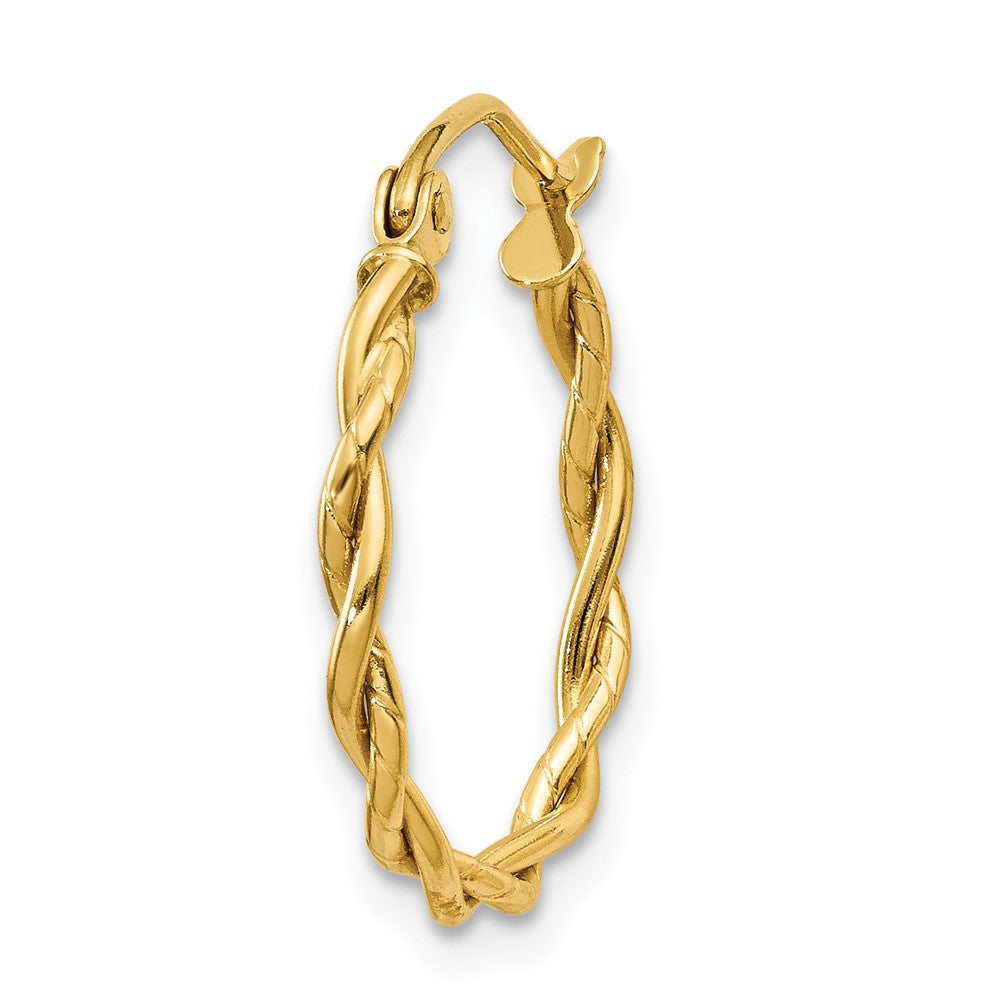 Single 14k Polished 2.25mm Twisted Hoop Earring