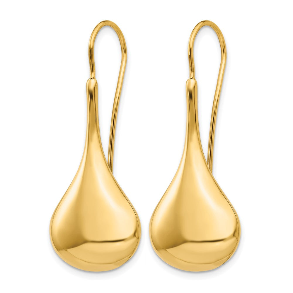 14k Polished Abstract Wire Earrings