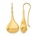14k Polished Abstract Wire Earrings