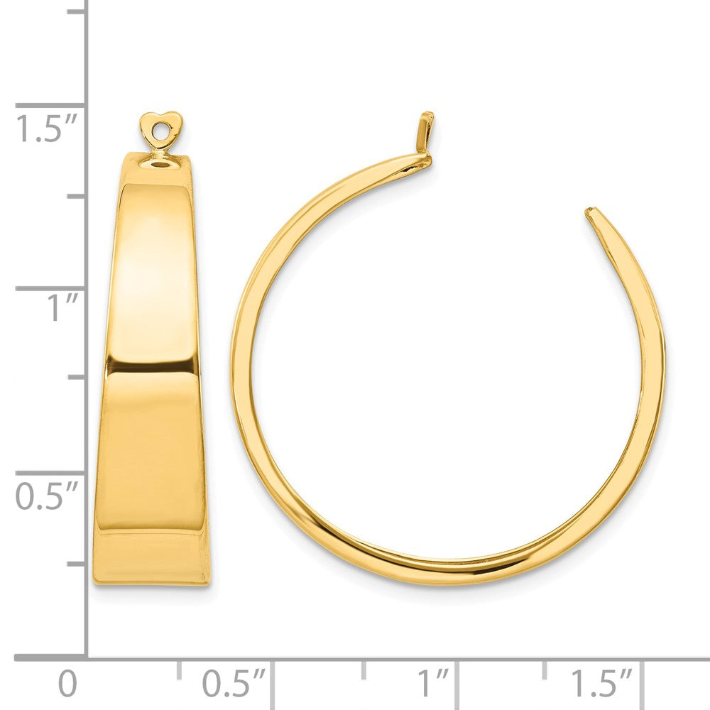 14k Polished Hoop Earring Jackets
