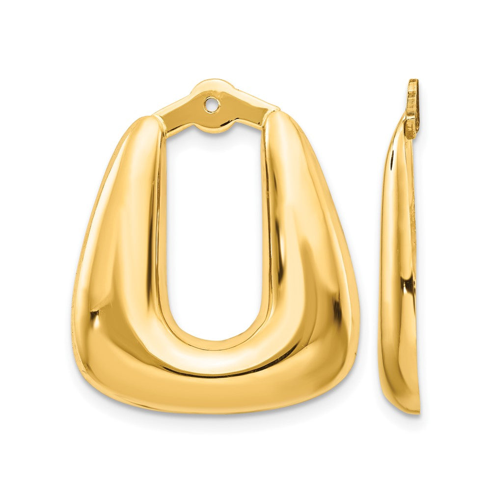 14k Polished Hoop Earring Jackets