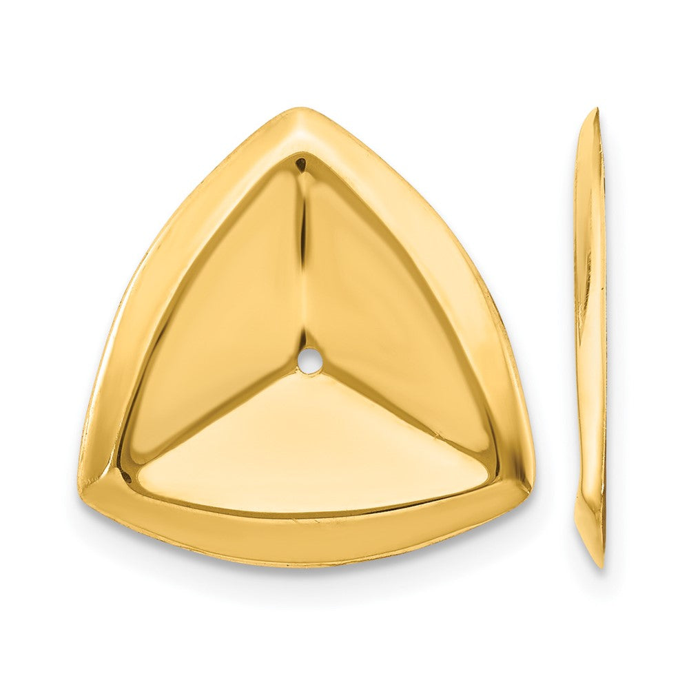 14k Polished Triangle Earring Jackets