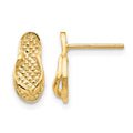 14k Flip Flop Earrings