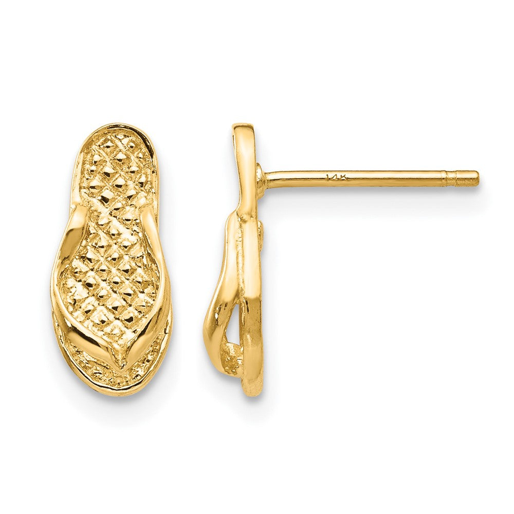 14k Flip Flop Earrings