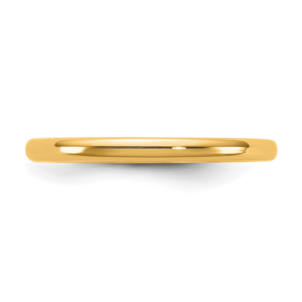 14KY 2mm European Comfort Fit Band