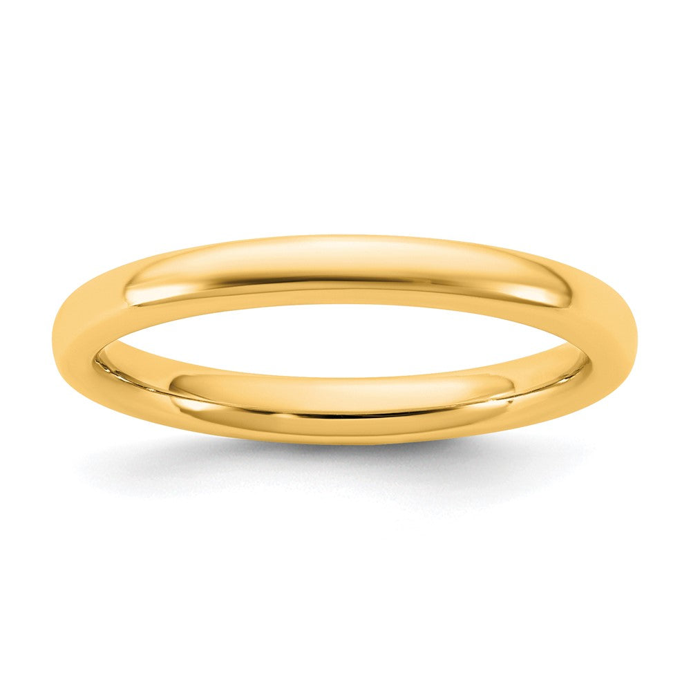 14KY 2.5mm European Comfort Fit Band