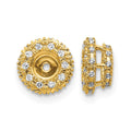 14k 1/5ct Diamond Earring Jackets