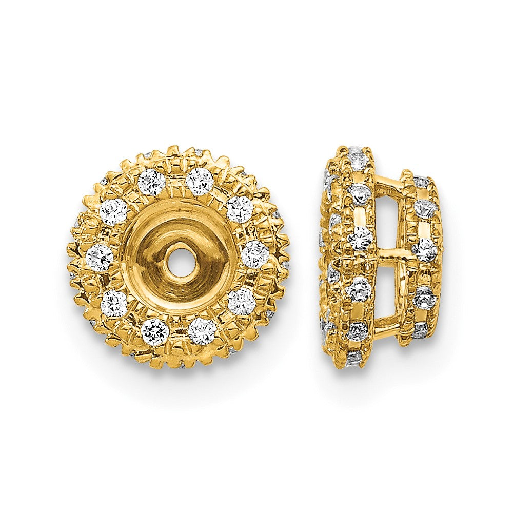 14k 1/5ct Diamond Earring Jackets