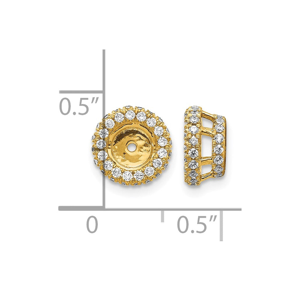 14k 5/8ct Diamond Earring Jackets