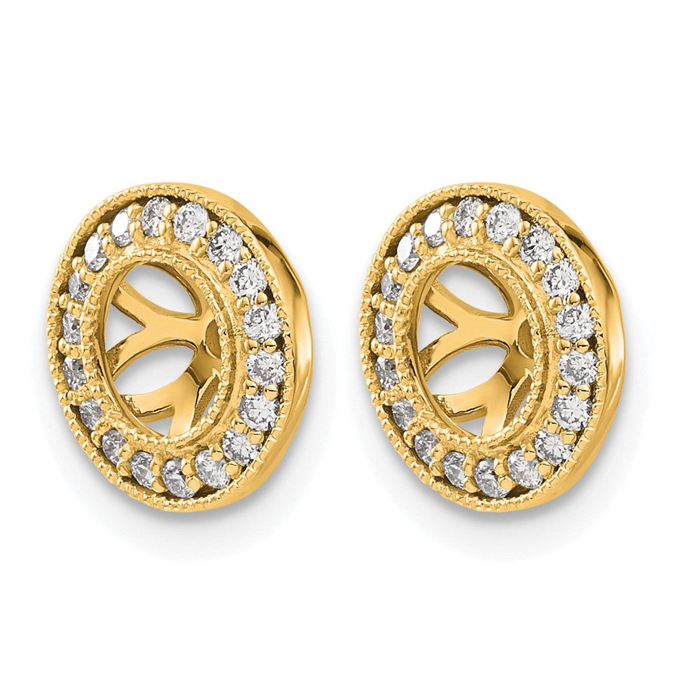14k 1/3ct Diamond Earring Jackets