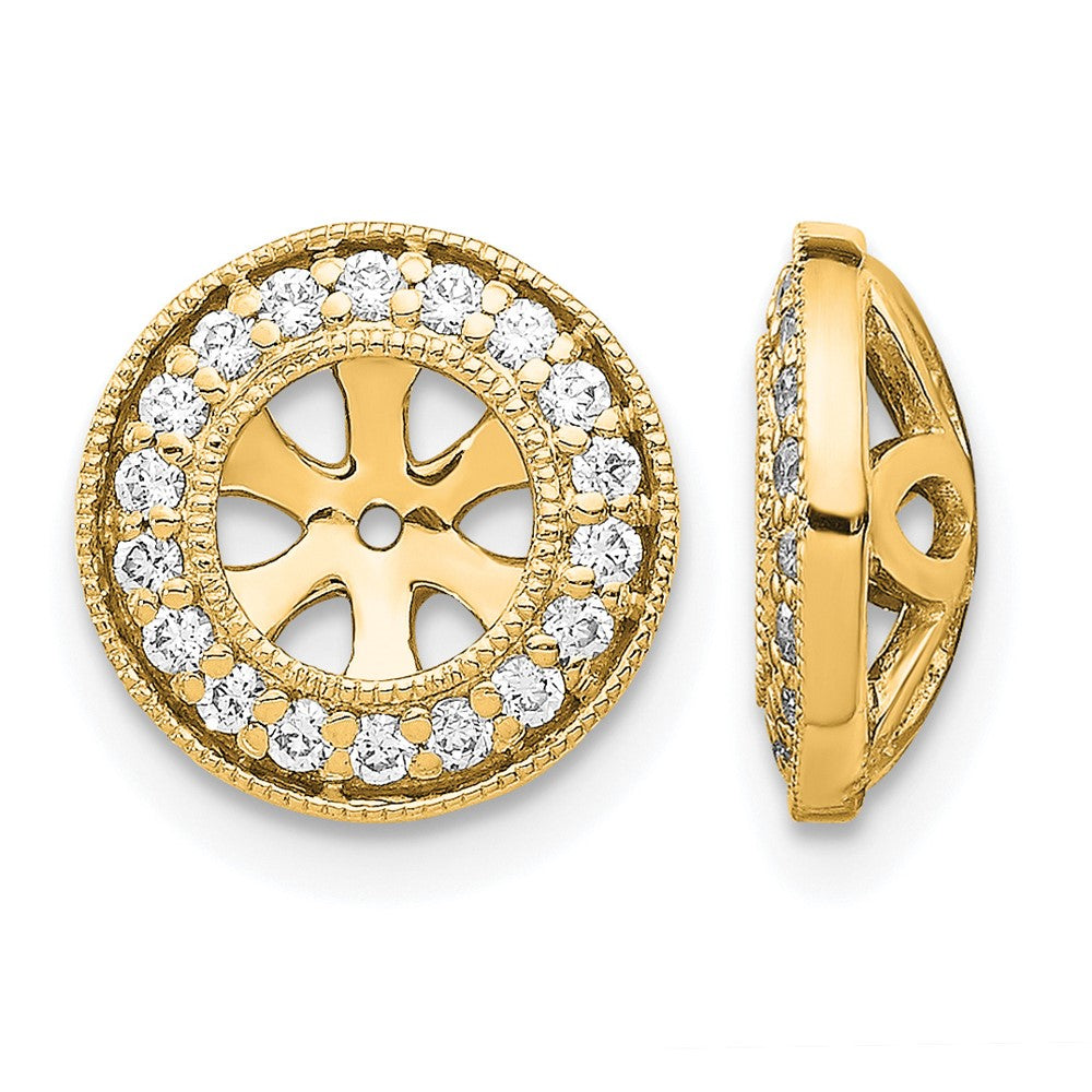 14k 1/3ct Diamond Earring Jackets