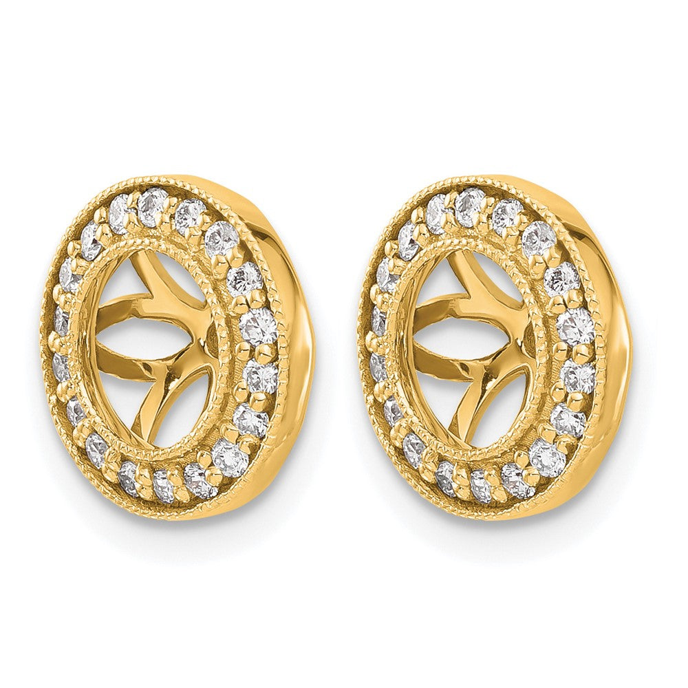 14k 1/3ct Diamond Earring Jackets
