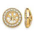 14k 1/3ct Diamond Earring Jackets
