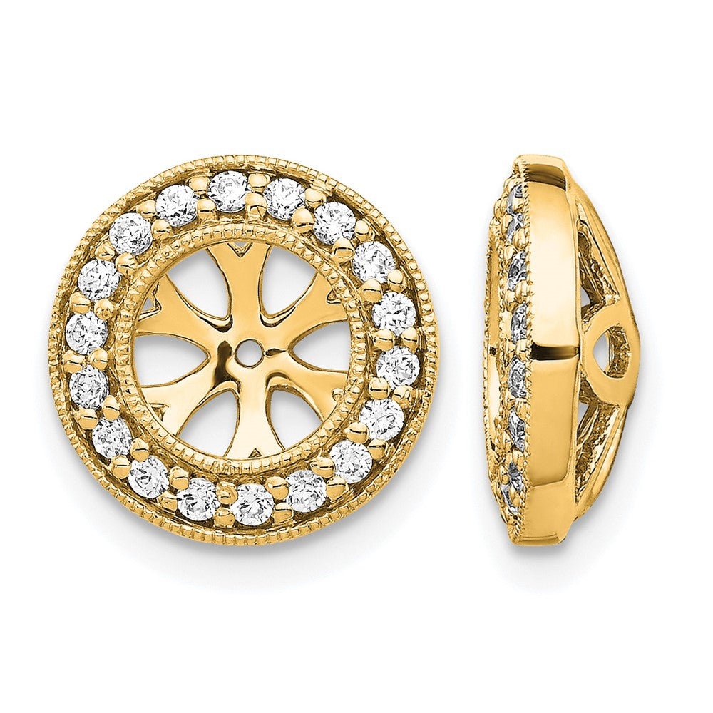 14k 1/3ct Diamond Earring Jackets