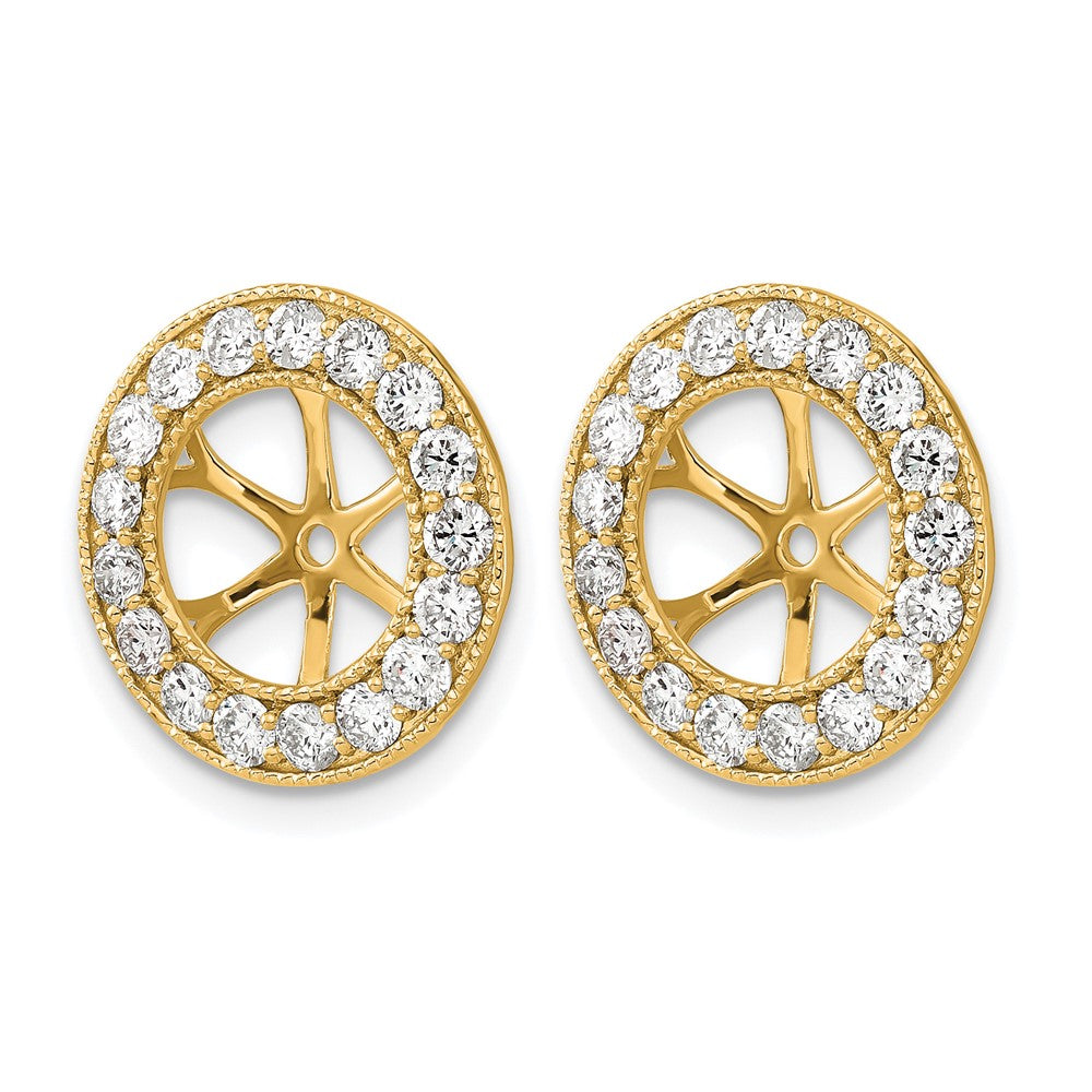 14k 1-1/6ct Diamond Earring Jackets