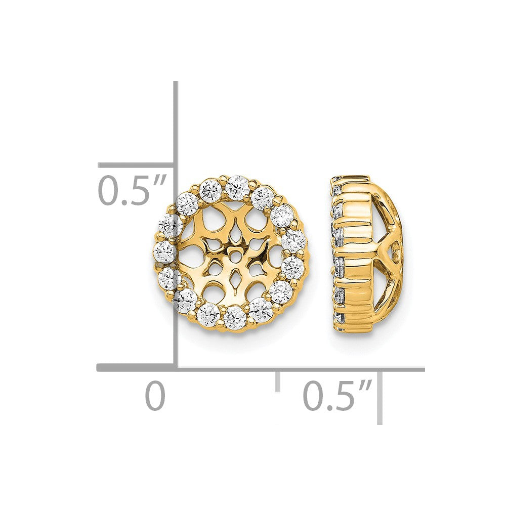 14k Diamond Earring Jackets