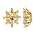 14k Fancy Diamond Earrings Jacket Mountings