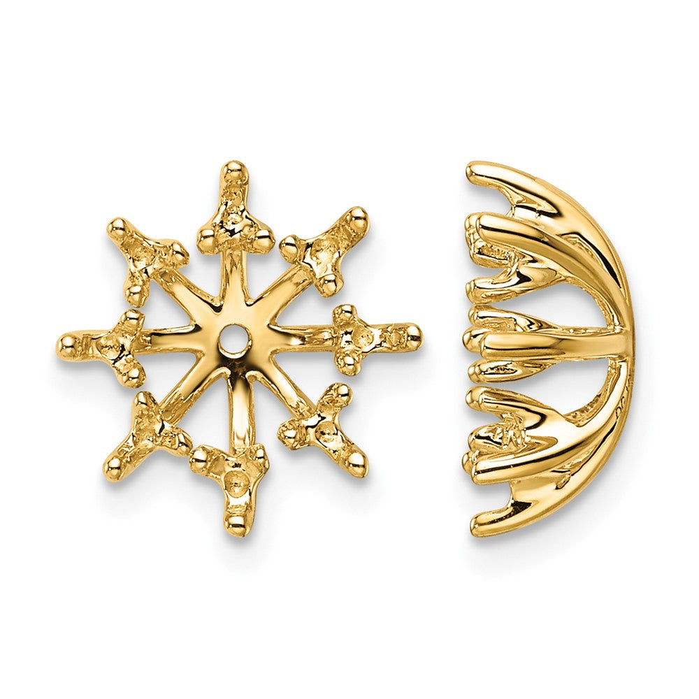 14k Fancy Diamond Earrings Jacket Mountings