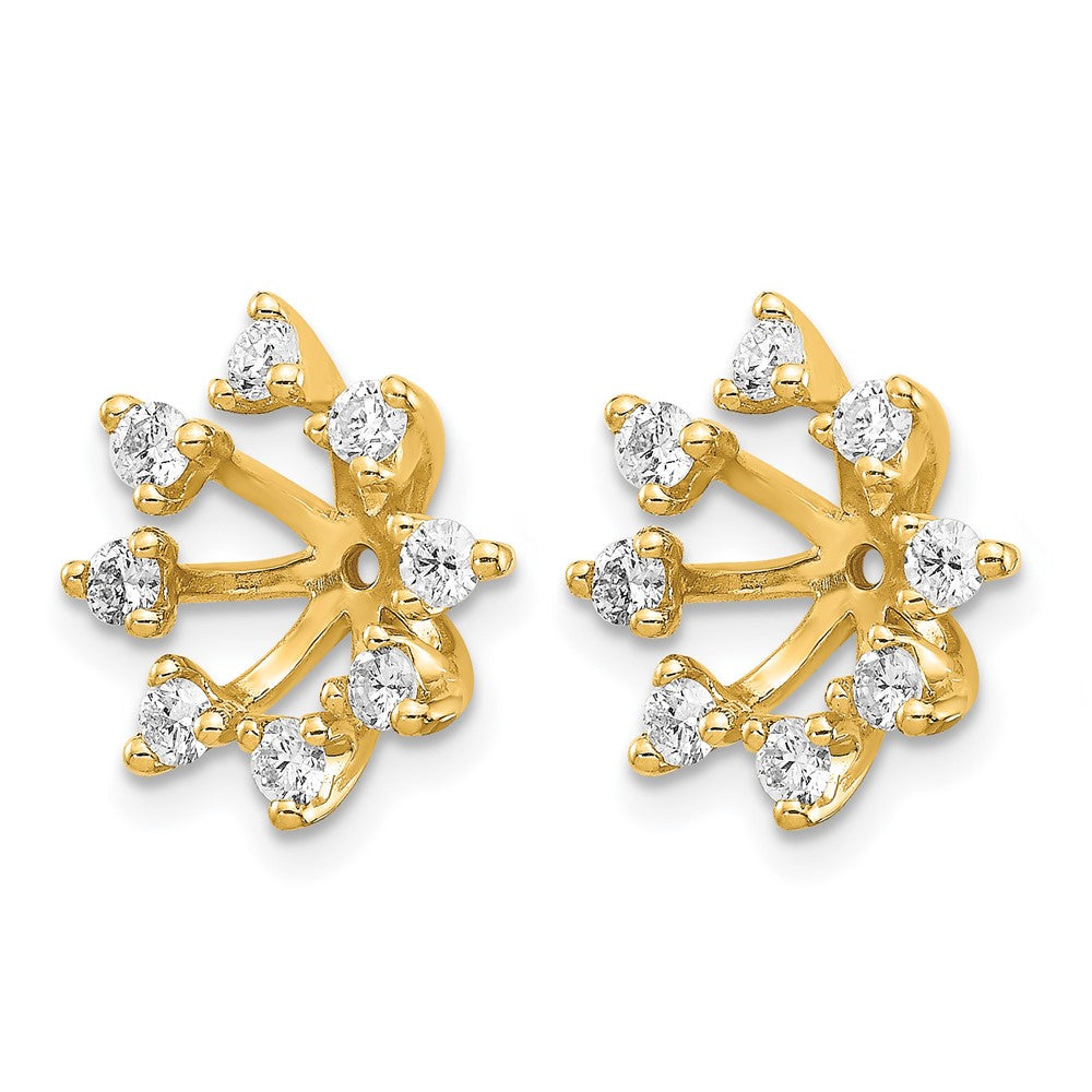 14k AA Fancy Diamond Earring Jacket