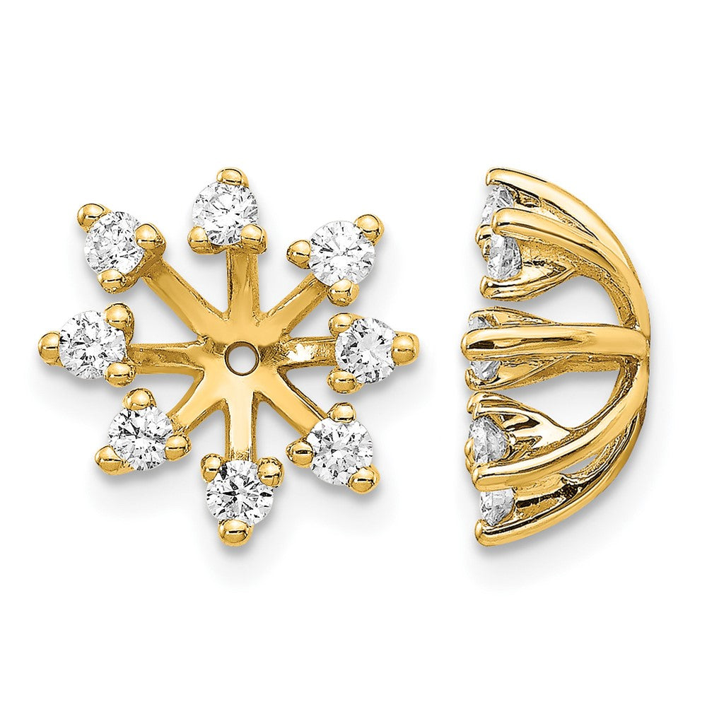 14k AA Fancy Diamond Earring Jacket