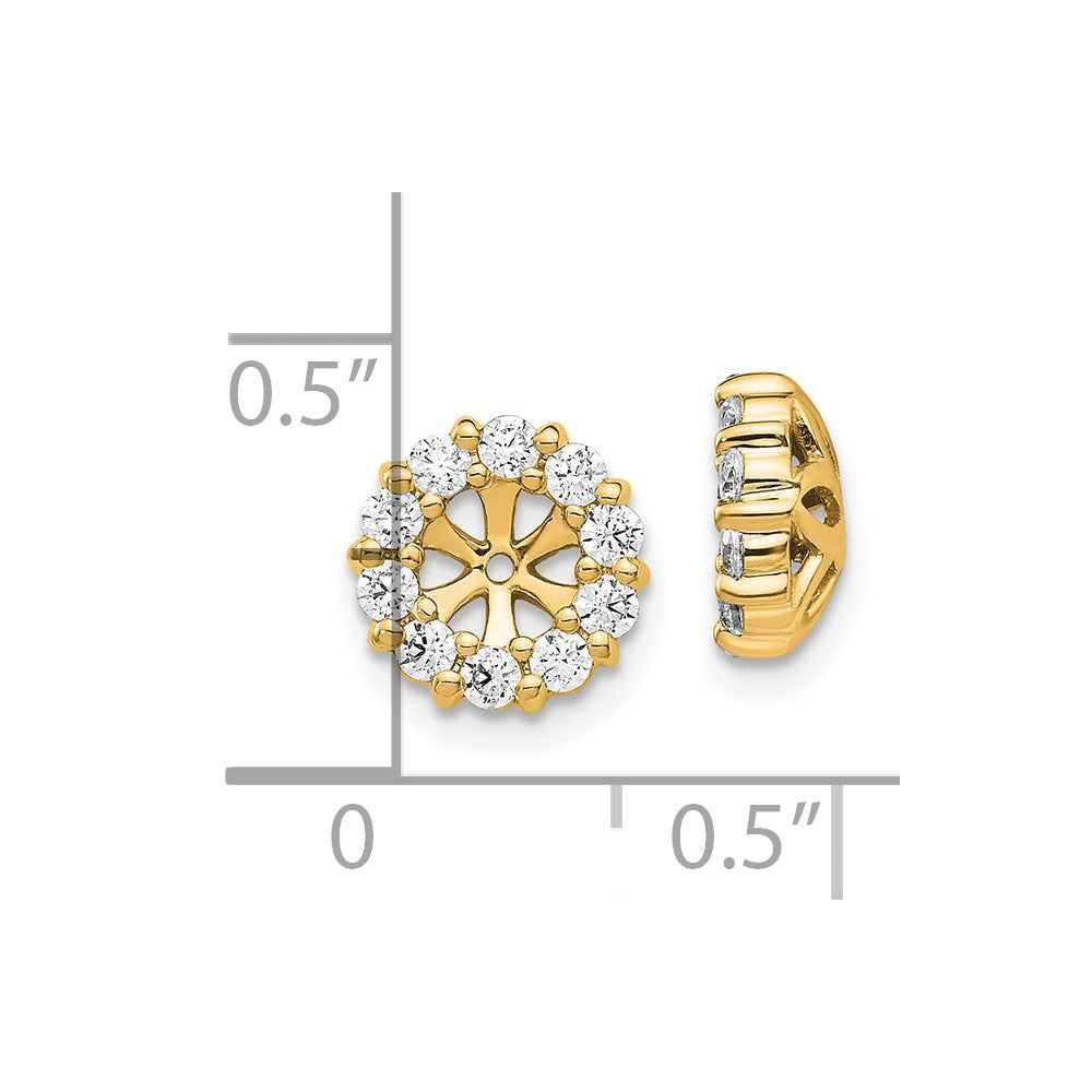 14k Diamond Earring Jackets