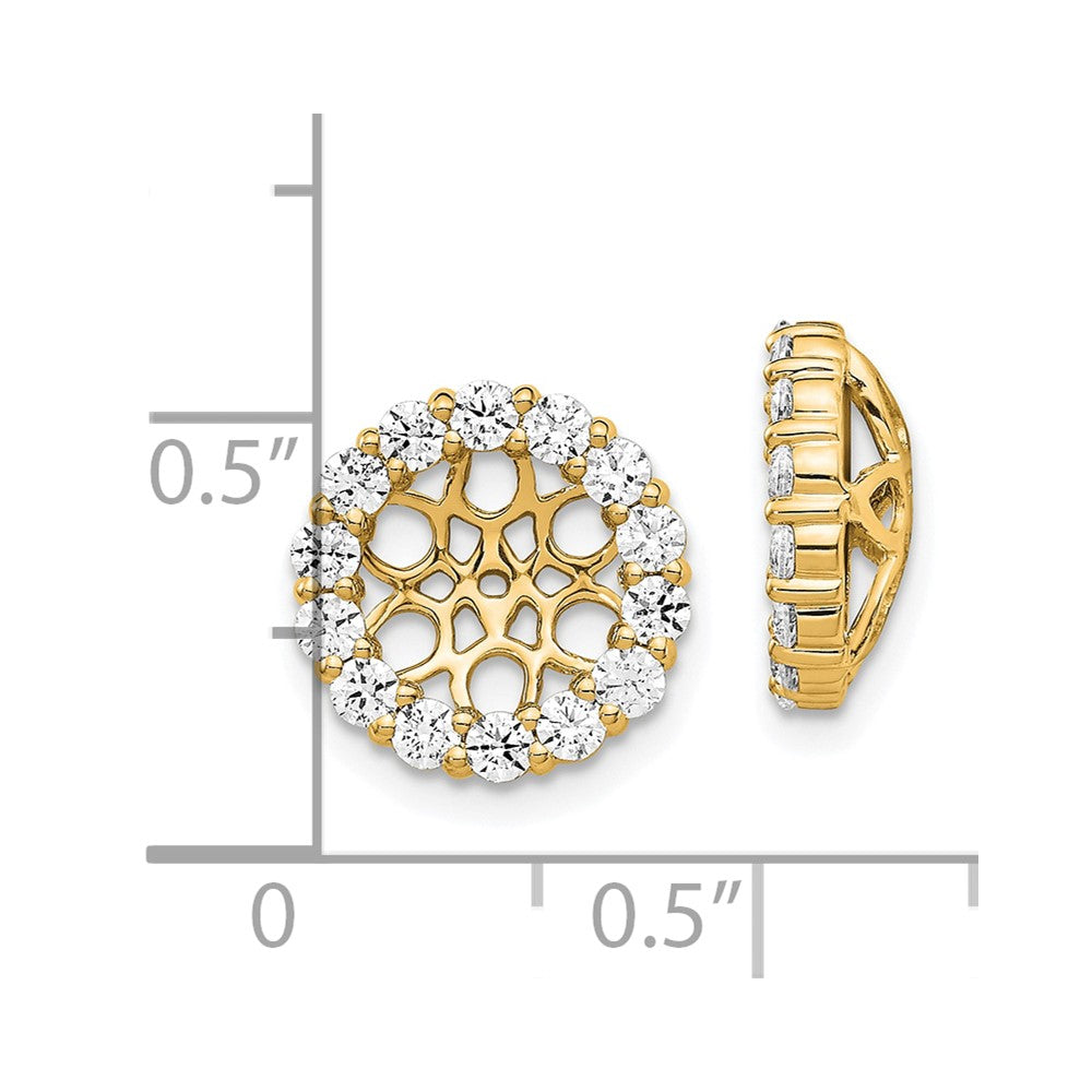 14k Diamond Earring Jackets