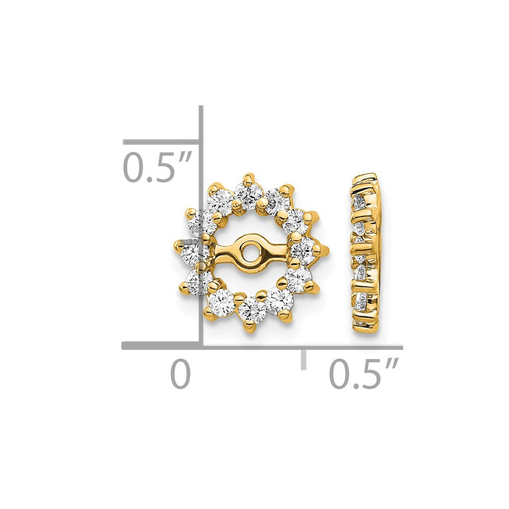 14k AA Diamond Earring Jacket