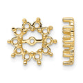 14k Fancy Diamond Earrings Jacket Mountings