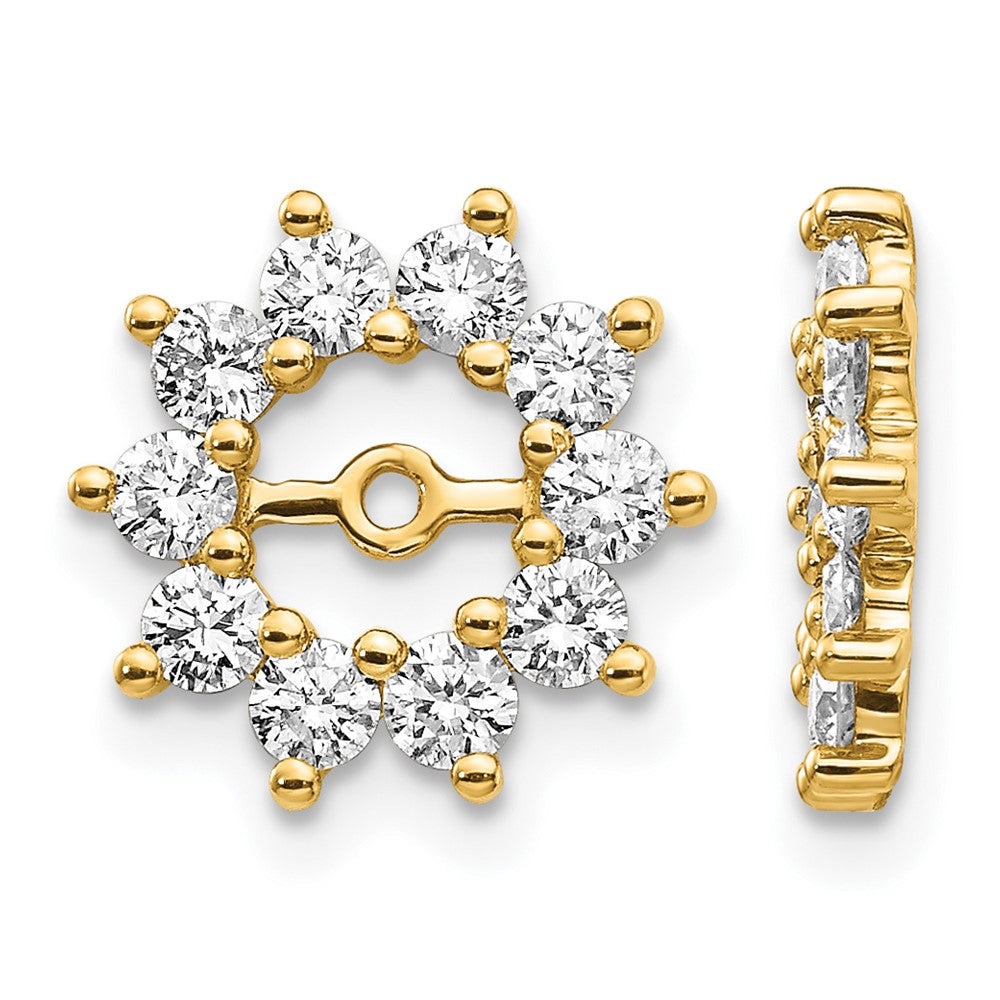 14k AA Fancy Diamond Earring Jacket
