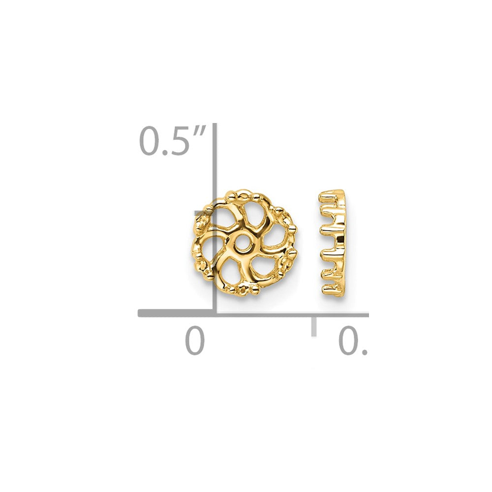 14k Diamond Earring Jacket Mountings