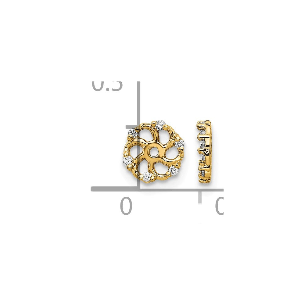 14k AA Diamond Earring Jacket