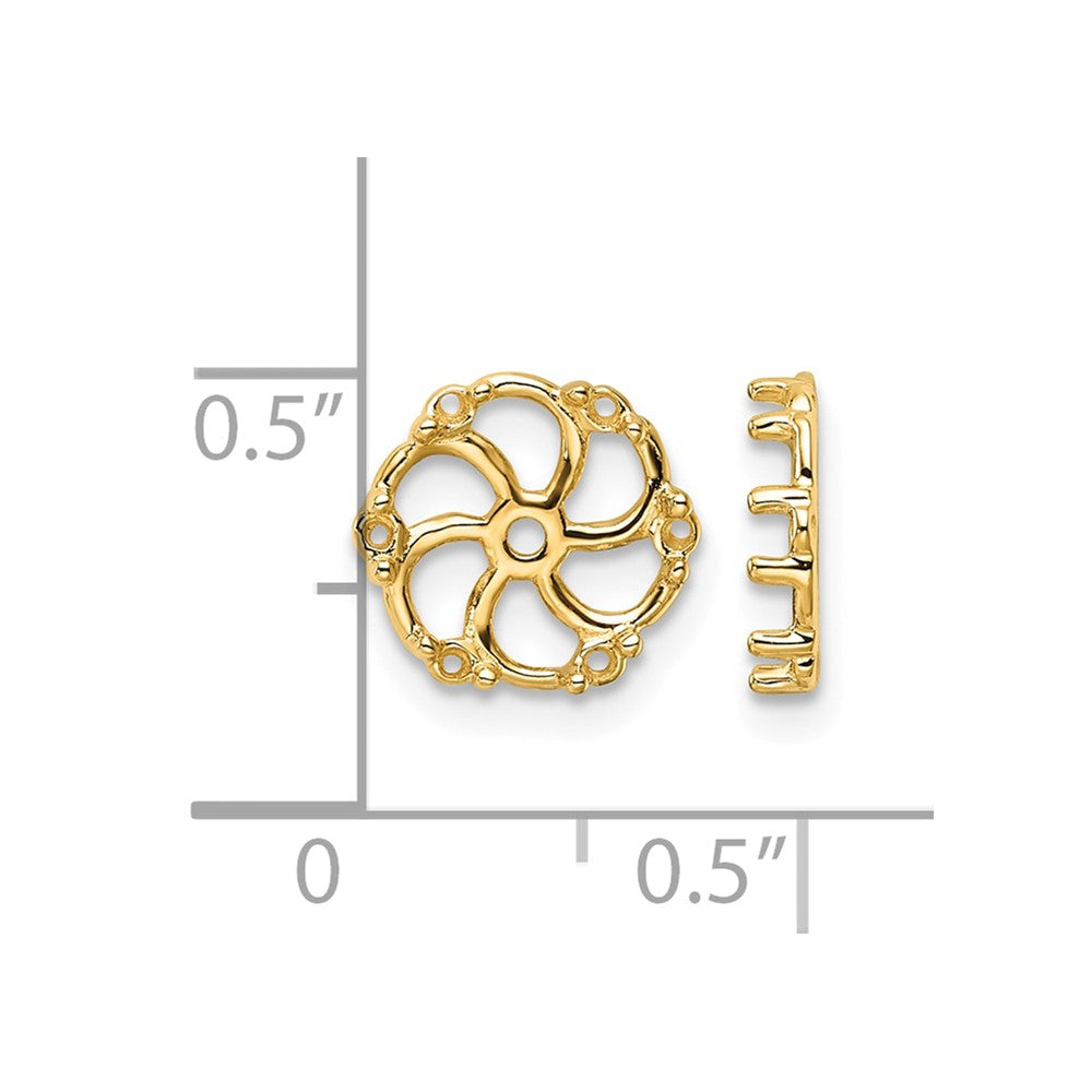 14k Diamond Earrings Jacket Mountings