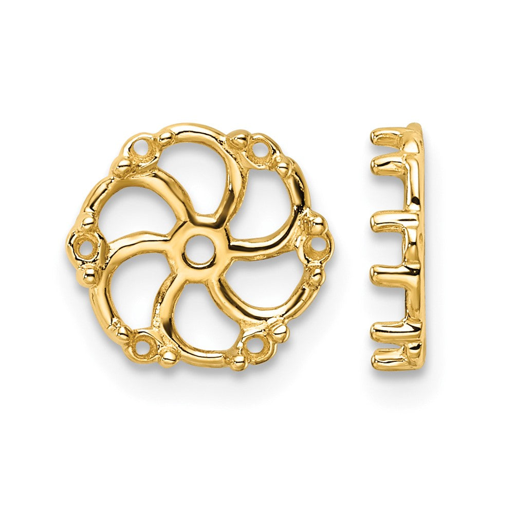 14k Diamond Earrings Jacket Mountings