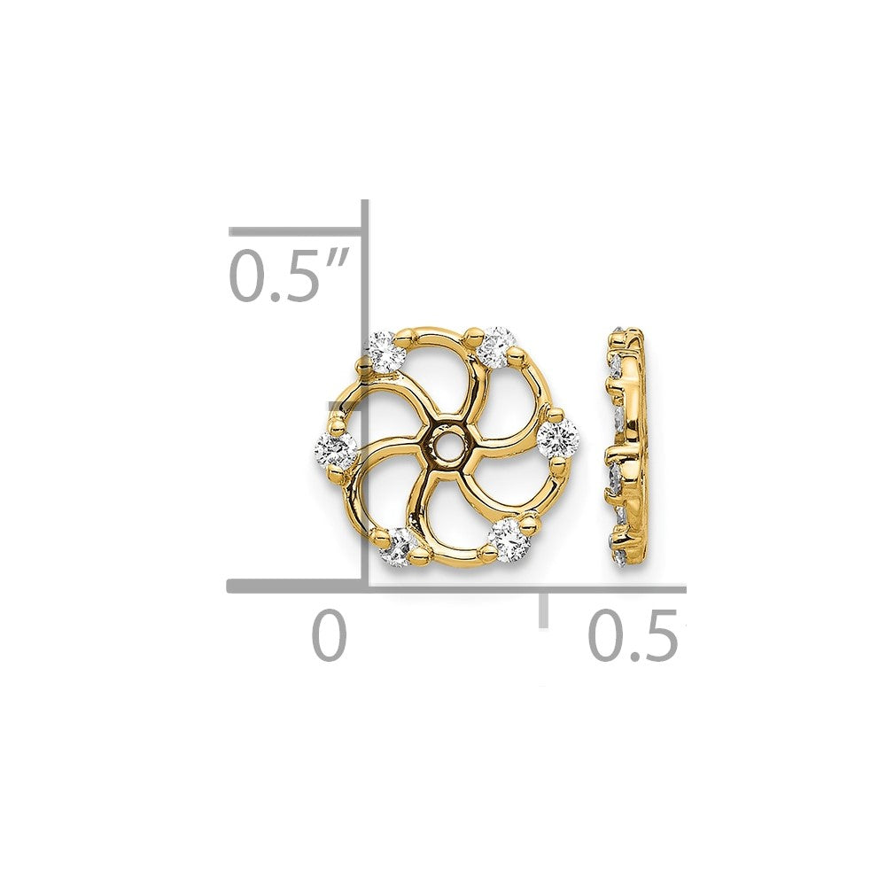 14k AA Diamond Earring Jacket